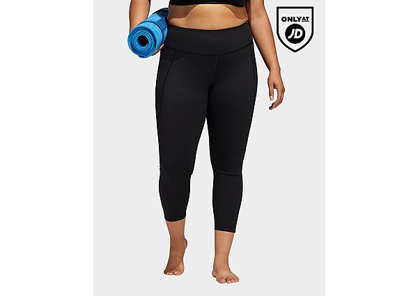 adidas adidas yoga studio 7/8-leggings - große größen - damen, black