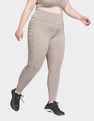 Reebok bold high-waisted ruched leggings (plus size)