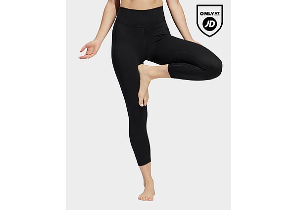 adidas adidas yoga studio 7/8-leggings - damen, black