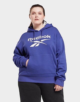 Reebok reebok identity logo fleece hoodie (plus size)