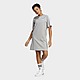 Grey/Grey/White adidas Essentials 3-Stripes Single Jersey Boyfriend Tee Dress