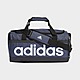 Grey/Blue/Black/White adidas Essentials Linear Duffel Bag Medium