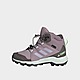 Purple/Grey/Purple/Green/Green adidas Terrex Mid GORE-TEX Hiking Shoes