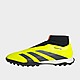 Yellow/Yellow/Black/Grey/White adidas Predator 24 League Laceless Turf Boots