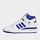 Grey/White/Blue/Blue/Grey/White adidas Forum Mid Shoes