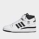 Grey/White/Black/Grey/White adidas Forum Mid Shoes