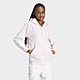 White/Pink/White adidas Essentials 3-Stripes French Terry Regular Full-Zip Hoodie