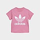 Pink adidas Originals Girls' Trefoil T-Shirt Infant