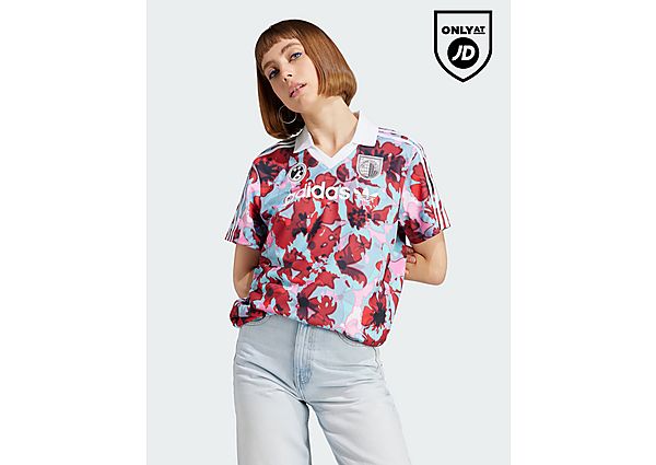 Adidas Allover Print Short Sleeve Trikot - Damen, Better Scarlet