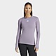 Grey/Purple adidas Techfit Long Sleeve Training Top