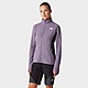 Purple The North Face Athletic Outdoor Full Zip Midlayer