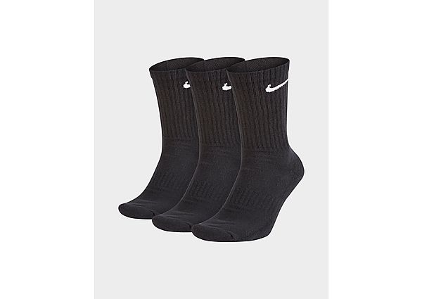 Nike 3 Pack Cushioned Crew Socks - Black