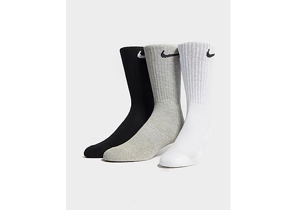 Nike 3 Pack Cushioned Crew Socks - MULTI COLOUR