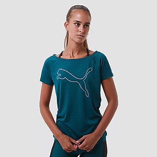 Shine Cat Dames Kleding voor voor Strandkleding PUMA T-shirt Voor in het Oranje 