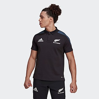 ADIDAS ALL BLACKS PRIMEBLUE RUGBY RUGBY POLO ZWART HEREN