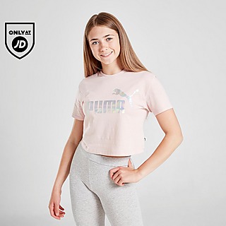 Puma Girls' Core Crop Foil T-shirt Junior