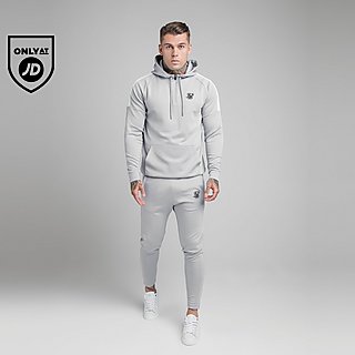 SikSilk 1/2 Zip Poly Hoodie