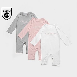 McKenzie Girls' Essential 3 Pack Babygrows Infant