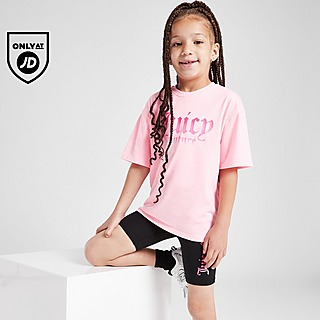 JUICY COUTURE Girla' Ombre T-Shirt/Cycle Shorts Set Children