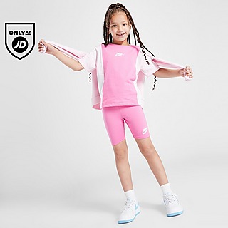 Nike Girls' Colour Block T-Shirt/Shorts Set Children