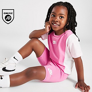 Nike Girls' Colour Block T-Shirt/Shorts Set Infant