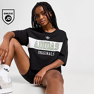 adidas Originals Varsity Crop Panel T-Shirt