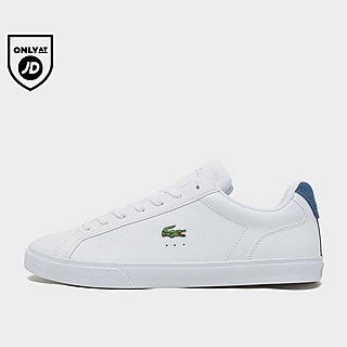 Lacoste Game Advance trainers in white and light pink