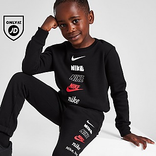 White Nike Girls' Fade Logo Sweatshirt/Leggings Set Children