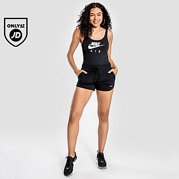 Nike Logo Tape Shorts Black Womens