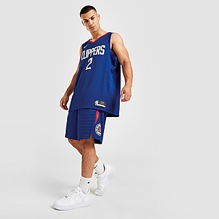 White Nike NBA Los Angeles Clippers Swingman Shorts