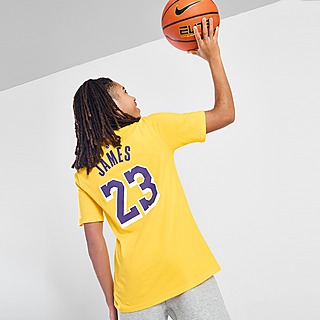 White Nike NBA LA Lakers Swingman James #6 Jersey - JD Sports