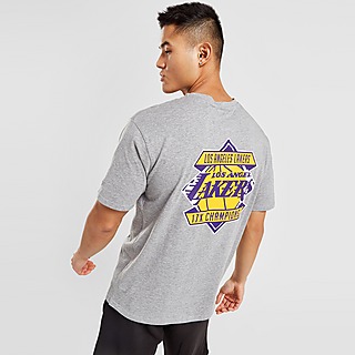 New Era NBA LA Lakers Cut & Sew T-Shirt - Purple - Mens