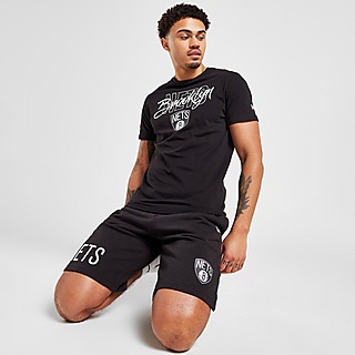 Black New Era NBA Brooklyn Nets Script T-Shirt