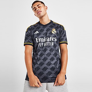Adidas Real Madrid Fly Emirates White/Navy Blue Soccer Jersey Youth Kid Size