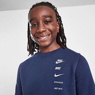 Nike Multi Logo Crew Sweatshirt Junior