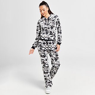 JUICY COUTURE Diamante Velour Camo Track Pants