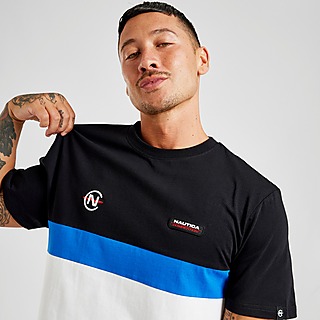New Nautica Mens Sz Large Grey Short Sleeve Logo T-Shirt NWT 