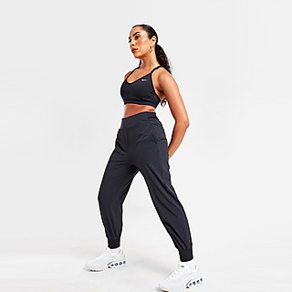 Nike Women's Dri-Fit One Mid-Rise Shine Legging Pants (Black/White