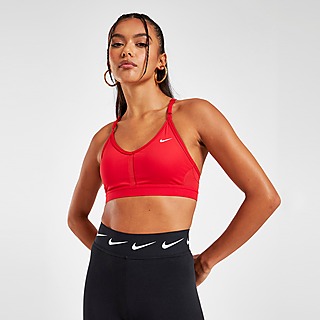 Nike Performance BRA - Medium support sports bra - playful pink/white/pink  