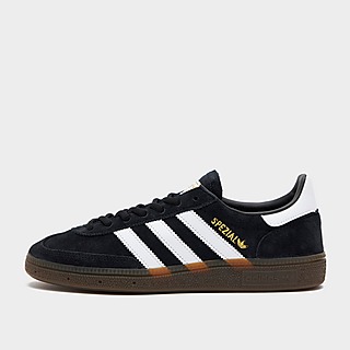 Adidas Unisex Shoes- Classic Black With 3 White Stripes, Brown Souls, Size  5