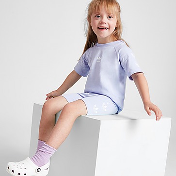 adidas Originals Girls' Repeat Trefoil T-Shirt/Shorts Set Infant