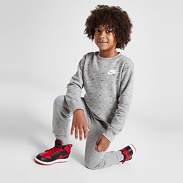 Nike All Over Print Crew Tracksuit Children