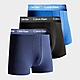 Black/Blue/Blue/Black Calvin Klein Underwear 3-Pack Trunks