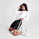 Black/White adidas Originals Trefoil Cycle Shorts Junior's