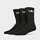 Black adidas Originals Crew Trefoil Socks 3 Pack