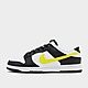 Black/Yellow Nike Dunk Low Retro "Grey Fog"