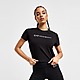 Black Emporio Armani EA7 Logo Slim Crop T-Shirt