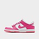 White/Pink Nike Dunk Low Junior's