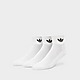 White/White/Black/Black adidas Originals Crew Trefoil Socks 3 Pack