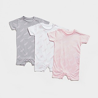 McKenzie Girls' 3-Pack Essential Print Babygrow Infant